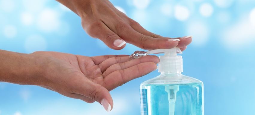 hand sanitizing